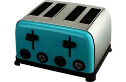 Kitchen Originals Aqua 4 Slice Stainless Steel Toaster